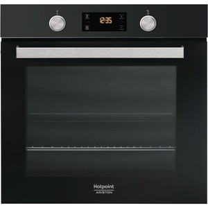 Встраиваемая электрическая духовка HOTPOINT-ARISTON !! 59.5x59.5x55.1 см, 9 программ, 2 автоматических режима, дисплей с элементами сенсорного управления, очистка паром, откидной гриль, 68л, утапливаемые переключатели, телескопичес