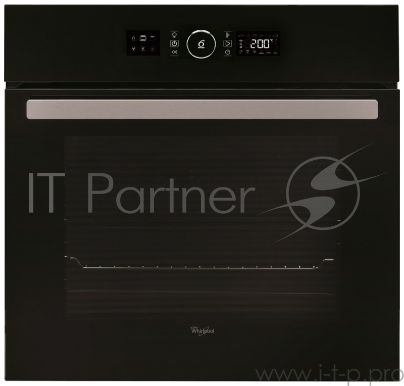 Встраиваемые электрические духовки Whirlpool .59.5 х 59.5, Увеличенный объем - 73 л 16 программ приготовления электронное управление LED дисплей с моно-программатором телескопические направляющие на 1 уровне каталитическая очистка