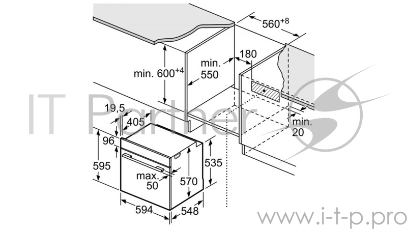 Духовой шкаф Электрический Bosch HBT457UB0 черный