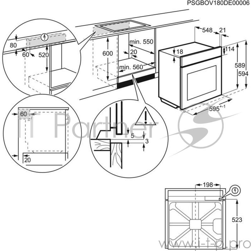 Духовой шкаф Электрический Zanussi OPZB4334X нержавеющая сталь