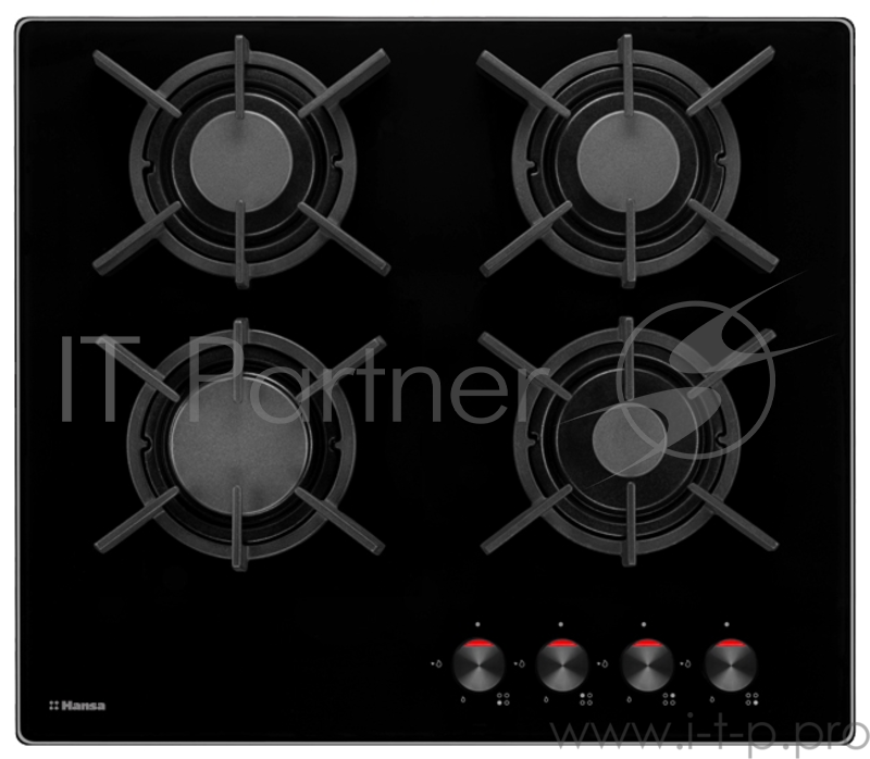 Газовая варочная поверхность Hansa BHKS61038 черный