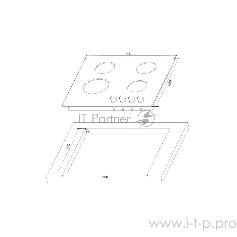 Газовая варочная поверхность Hansa BHKW61138 белый