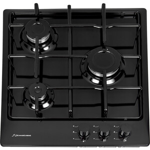 Встраиваемые газовые панели 45 см, газовая, 3 конфорки, независимая, автоподжиг, жиклёры для баллонного газа, черная