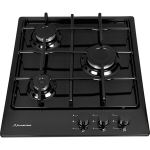 Встраиваемые газовые панели 45 см, газовая, 3 конфорки, независимая, автоподжиг, жиклёры для баллонного газа, черная