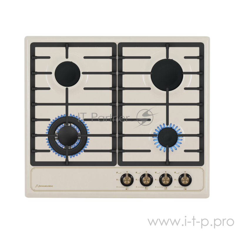 Встраиваемые газовые панели 60 см, газовая, независимая, 1 WOK конфорка, автоподжиг, газ-контроль, жиклёры для баллонного газа, чугунные решетки, кольцо для посуды WOK, бежевый, рустик