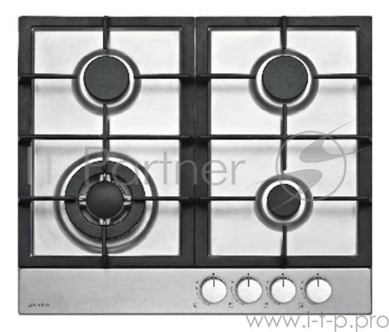 Варочная панель газовая DARINA 1T3 M307 X, 4 газовые горелки, интегрированный электророзжиг, фиксированное положение