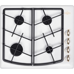 Встр. газ. панель Gefest СГ СН 1211 К82 газовая варочная панель эмалированная поверхность 4 газовые конфорки переключатели поворотные электроподжиг независимая установка габариты (ШхГ) 59x51 см