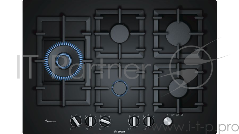 Газовая варочная поверхность Bosch PPS7A6M90R черный