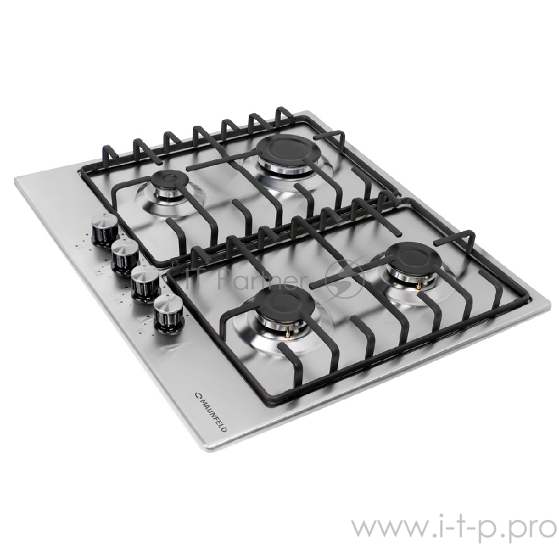 Газовая панель MAUNFELD EGHS.64.3ES/G Газовая панель MAUNFELD EGHS.64.3ES/G/ • Тип: газовая 60см • Тип установки: независимая • Управление: фронтальное, переключатели поворотные • Нагревательный элемент: конфорка, 4шт • Мощность конфорок, Вт: 2600, 1