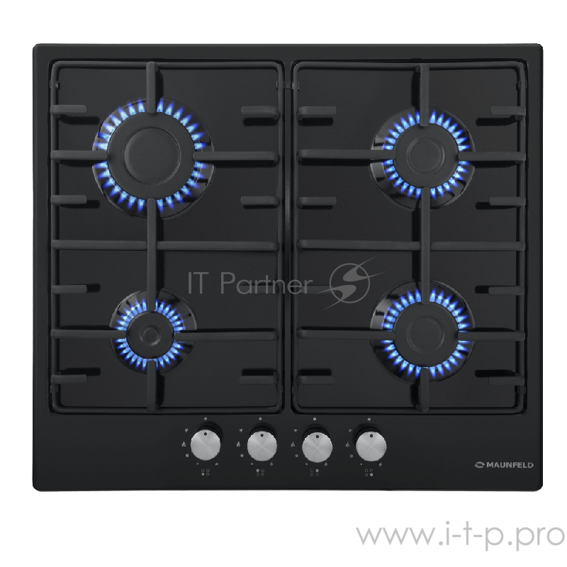 Газовая панель MAUNFELD EGHE.64.3EB/G Газовая панель MAUNFELD EGHE.64.3EB/G/ • Тип: газовая 60см • Тип установки: независимая • Управление: фронтальное, переключатели поворотные • Нагревательный элемент: конфорка, 4шт • Мощность конфорок, Вт: 2600, 1
