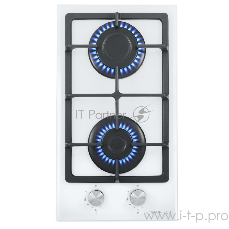 Газовая панель MAUNFELD EGHG.32.3CW/G Газовая панель MAUNFELD EGHG.32.3CW/G/ • Тип: газовая 30см • Тип установки: независимая • Управление: фронтальное, переключатели поворотные • Нагревательный элемент: конфорка, 2шт • Мощность конфорок, Вт: 2600, 1