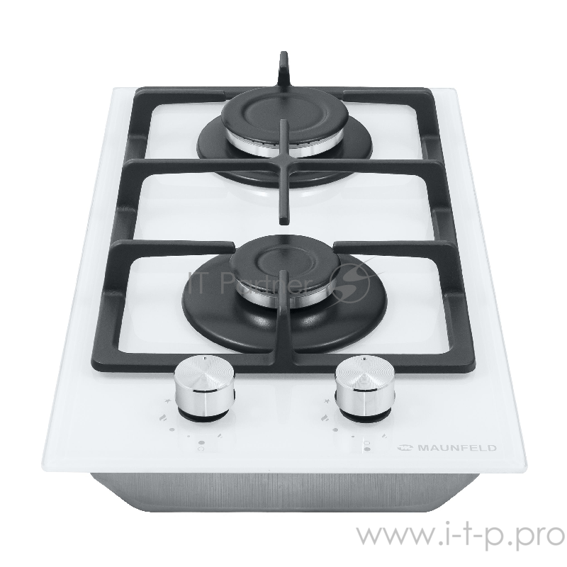 Газовая панель MAUNFELD EGHG.32.3CW/G Газовая панель MAUNFELD EGHG.32.3CW/G/ • Тип: газовая 30см • Тип установки: независимая • Управление: фронтальное, переключатели поворотные • Нагревательный элемент: конфорка, 2шт • Мощность конфорок, Вт: 2600, 1