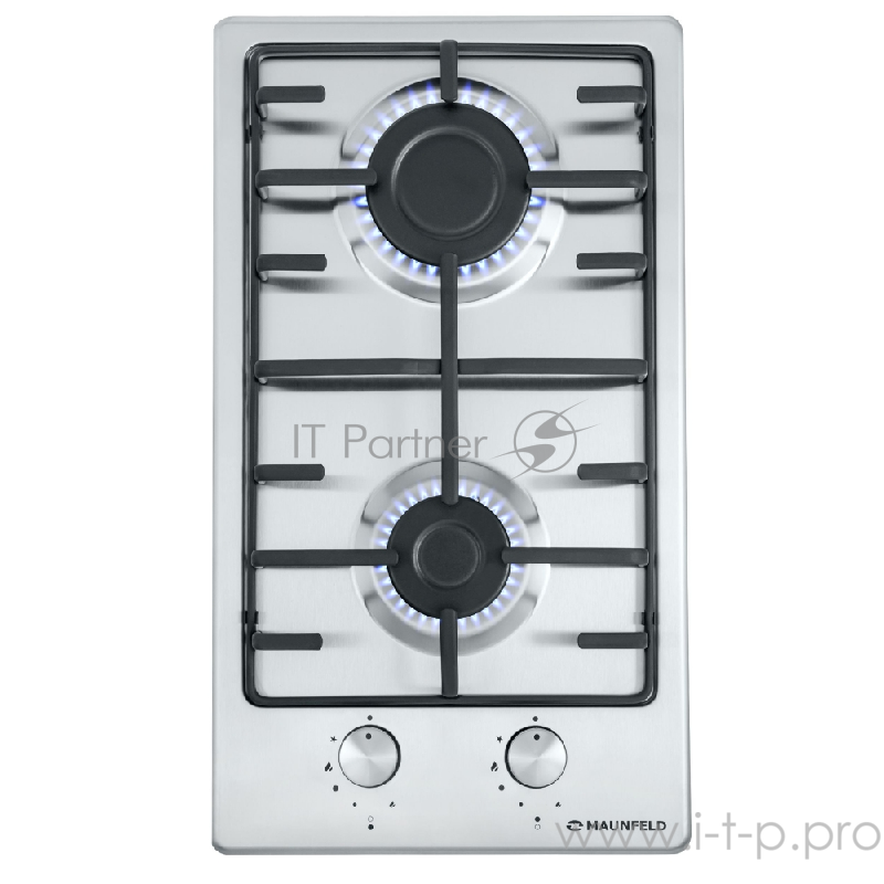 Газовая панель MAUNFELD EGHS.32.3ES/G Газовая панель MAUNFELD EGHS.32.3ES/G/ • Тип: газовая 30см • Тип установки: независимая • Управление: фронтальное, переключатели поворотные • Нагревательный элемент: конфорка, 2шт • Мощность конфорок, Вт: 2600, 1