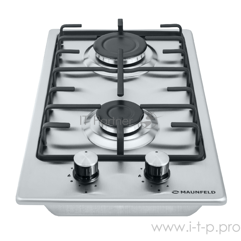 Газовая панель MAUNFELD EGHS.32.3ES/G Газовая панель MAUNFELD EGHS.32.3ES/G/ • Тип: газовая 30см • Тип установки: независимая • Управление: фронтальное, переключатели поворотные • Нагревательный элемент: конфорка, 2шт • Мощность конфорок, Вт: 2600, 1