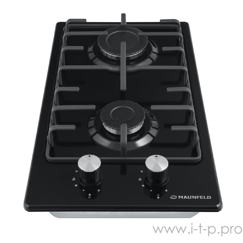 Газовая панель MAUNFELD EGHE.32.3EB/G Газовая панель MAUNFELD EGHE.32.3EB/G/ • Тип: газовая 30см • Тип установки: независимая • Управление: фронтальное, переключатели поворотные • Нагревательный элемент: конфорка, 2шт • Мощность конфорок, Вт: 2600, 1