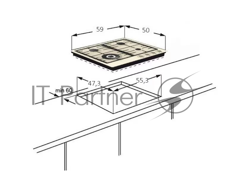 Газовые панели MONSHER MKFG 60G40ME096-WFT