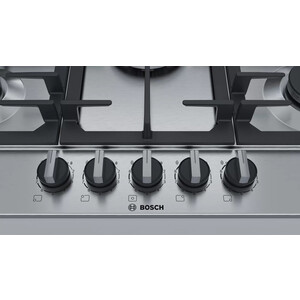 Газовая варочная поверхность Bosch PCQ7A5B90 нержавеющая сталь
