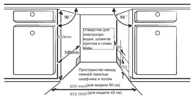 Встраиваеимая посудомоечная машина Hansa ZIM 454 H 1930Вт узкая