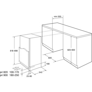 Встраиваемая морозильная камера Korting KSI 8259F 82x59.6x54.5, 86 л