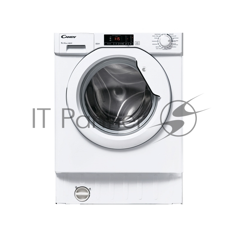 Встраиваемая стиральная машина Candy CBWM 914DW-07 9 кг, А+++АВ, 1400 об/мин, DIGIT интерфейс с сенсорным управлением, отсрочка старта до 24 часов, 15 программ, Mix Power System+ (эффективная стирка при низких температурах), быстрая стирка класса А з