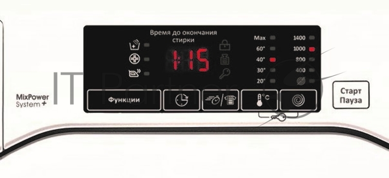 Встраиваемая стиральная машина Candy CBWM 914DW-07 9 кг, А+++АВ, 1400 об/мин, DIGIT интерфейс с сенсорным управлением, отсрочка старта до 24 часов, 15 программ, Mix Power System+ (эффективная стирка при низких температурах), быстрая стирка класса А з