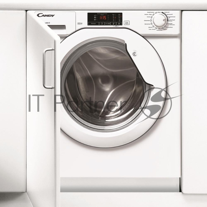 Встраиваемая стиральная машина Candy CBWM 914DW-07 9 кг, А+++АВ, 1400 об/мин, DIGIT интерфейс с сенсорным управлением, отсрочка старта до 24 часов, 15 программ, Mix Power System+ (эффективная стирка при низких температурах), быстрая стирка класса А з