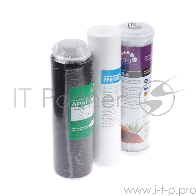 Картридж ГЕЙЗЕР №1 комплект к стационарному трехступенчатому фильтру Арт.50001