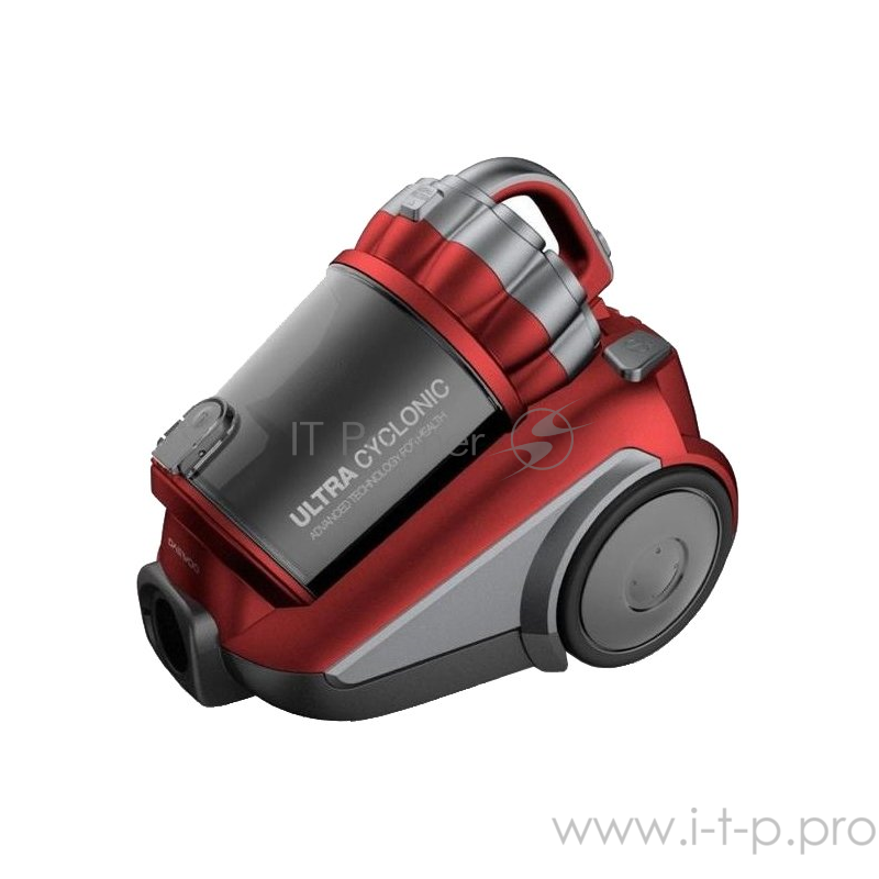 Пылесос без мешка Daewoo RCH-210R Без мешка для сбора пыли (циклонический контейнер), пылесборник 3L, Мощность 2200 Вт. Мощность всасывания 220 Вт. Телескопическая трубка. Управление - на корпусе. Выходной НЕРА фильтр. Цвет: красный