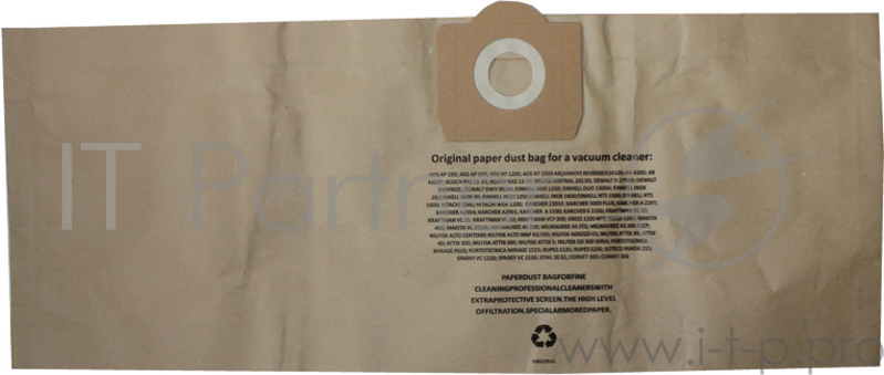 Мешок для пылесосов AIR PAPER P-3041/5 HITACHI 1200, MAKITA 446, КОРВЕТ365366 для бумаж 5шт.