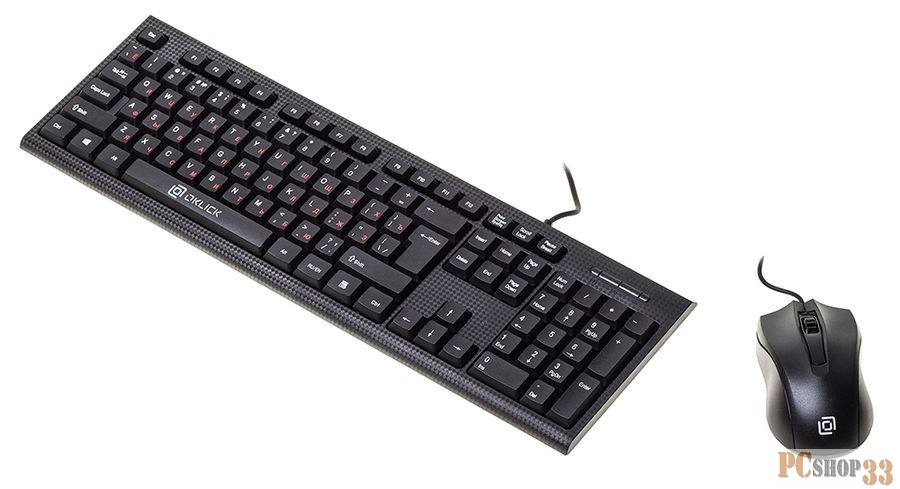 Клавиатура + мышь Oklick 620M клав:черный мышь:черный USB