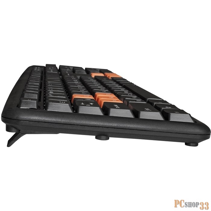 Клавиатуры Exegate EX264080RUS Клавиатура Exegate LY-403, USB, черная, 105кл, Enter большой, 8 красных клавиш Color box