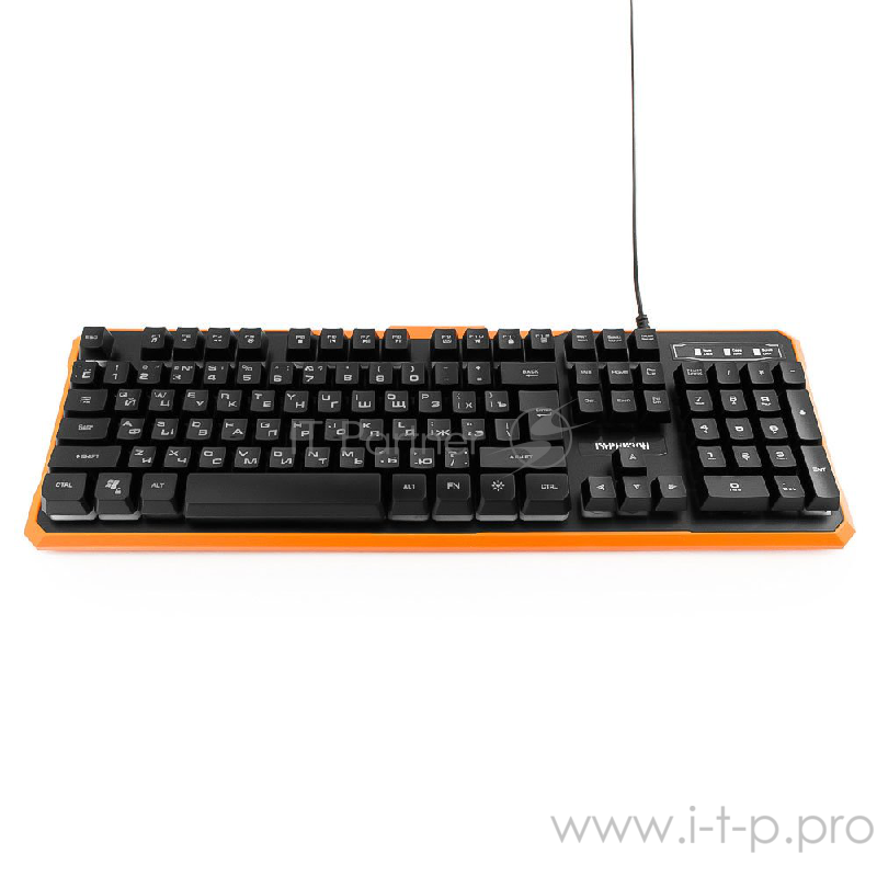 Клавиатуры, мыши Гарнизон Клавиатура игровая GK-320G черный USB, подсветка, код Survarium, антифантомные клавиш