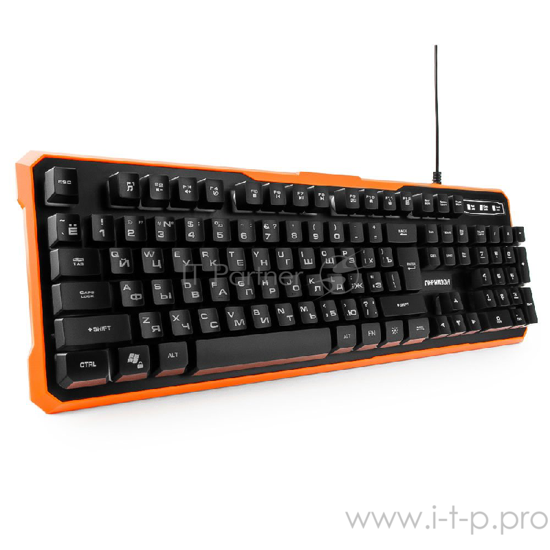 Клавиатуры, мыши Гарнизон Клавиатура игровая GK-320G черный USB, подсветка, код Survarium, антифантомные клавиш