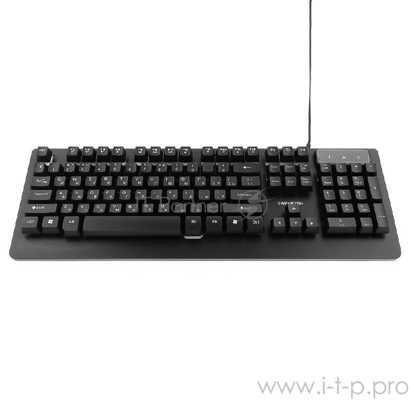 Клавиатуры, мыши Гарнизон Клавиатура игровая GK-310G черный USB, металл, синяя подсветка, код