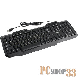 Клавиатуры Exegate EX264056RUS Клавиатура Exegate LY-503M, USB, шнур 1,5м, черная, 114кл, Enter большой, мультимедиа, Color box