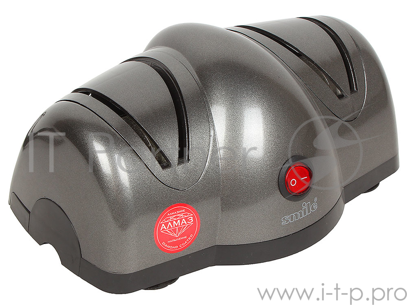 Ножеточка SMILE KS 804 мощность 25 Вт. Двойной режим заточки для идеально острых лезвий Точильный «камень»с алмазным покрытием