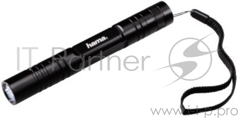 Фонарь ручной Hama R-147 черный 1Вт лам.:светодиод. 100lx AAx2 (00136231)