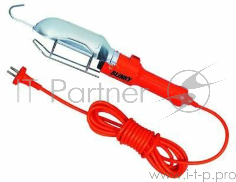 Светильник-переноска LUX ПР-60-10 оранжевый 10 метров 60W E27, металл. кожух (без лампы)