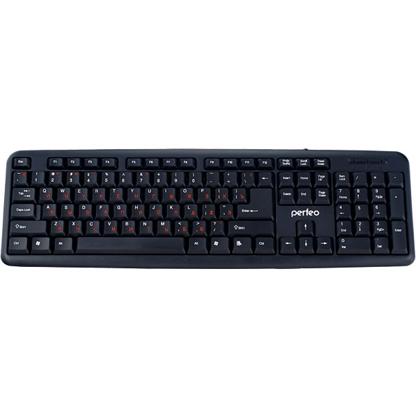 Клавиатуры, мыши Perfeo клавиатура CLASSIC стандартная, USB, чёрная PF-6106-USB