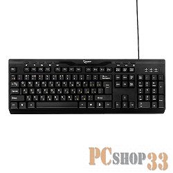 Клавиатура Gembird KB-8335UM-BL, USB, черный, 104 клавиши + 8 доп. клавиш, кабель 1.5 метра