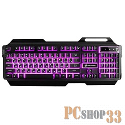 Клавиатура Dialog Gan-Kata KGK-25U BLACK USB, игровая с подсветкой 3 цвета, корпус металл