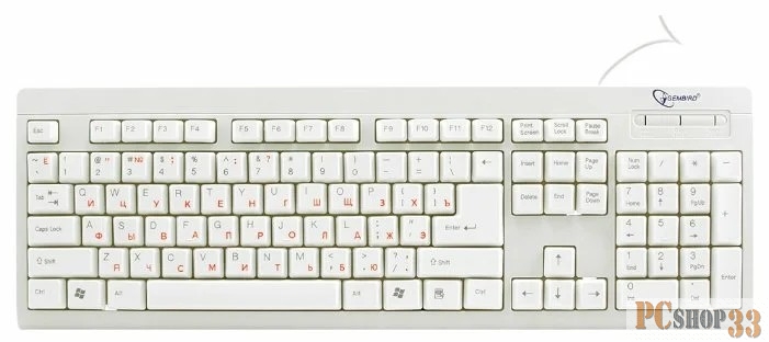 Клавиатура Keyboard Gembird KB-8300U-R USB бежевая
