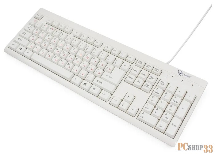 Клавиатура Keyboard Gembird KB-8300U-R USB бежевая