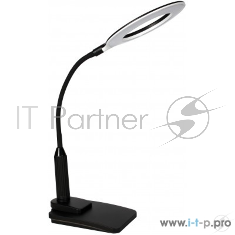 Светильник Camelion KD-814 C02 черный LED (Св-к наст.,основ-е+струб,7 Вт,230В, сенс.вкл.,4 ур.ярк,450 лм,4000К)