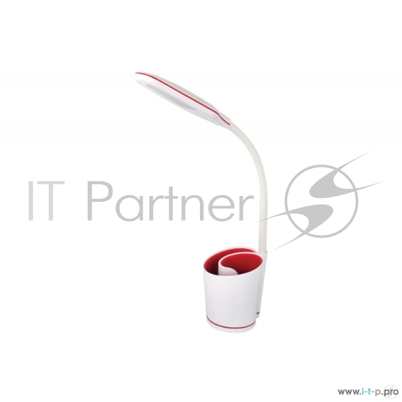 Светильник Camelion KD-813 C33 бел.& красн. LED (Свет-к наст.,5 Вт,сенс.,3 ур.ярк, органайзер,USB разъём 2А)