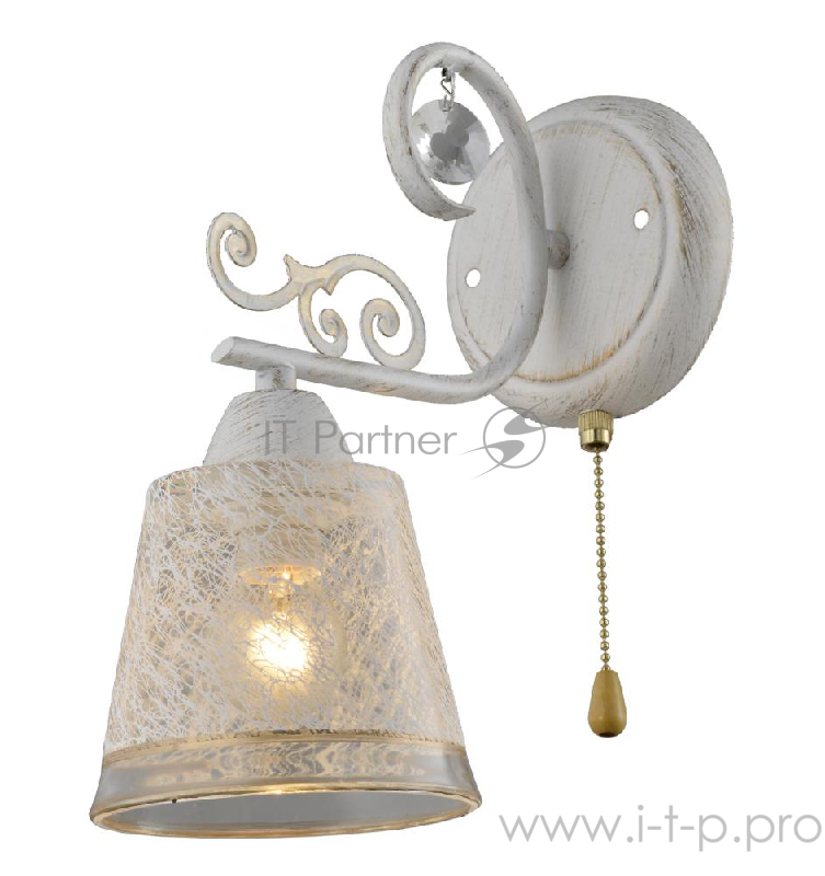 Светильник настенный ELLY E14X1X60W ANTIQUE WHITE 1744/1W