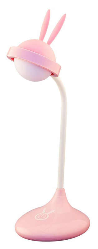Ночник Lucia Зверяшки-светяшки Зайчик пластик розовый