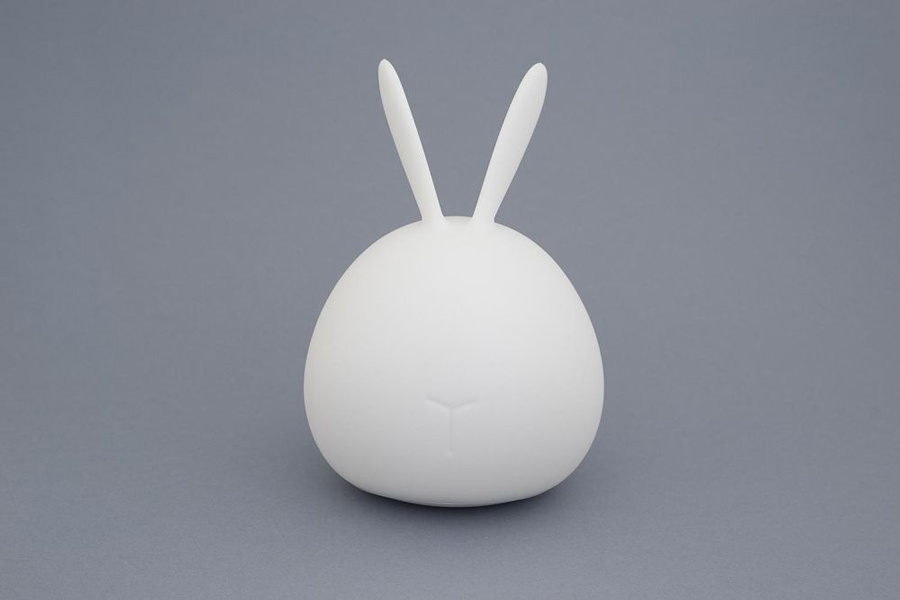 Ночник Lucia Мяшки-светяшки Зайчик-Ушастик 122 силикон белый