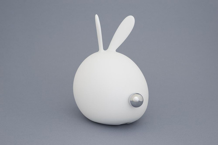 Ночник Lucia Мяшки-светяшки Зайчик-Ушастик 122 силикон белый