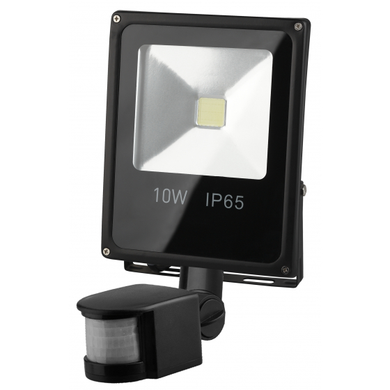 Прожектор светодиодный ЭРА LPR-10-6500К-М-SEN 10Вт 6500к 700Лм 85х260х50мм с датчиком движения